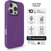 image:imageZAGG Luxe Snap Case for iPhone 16 Plus  MagSafe Wireless Charging 10ft Drop Protection EcoFriendly Graphene Reinforced Ripple Design River BlueGrape Purple