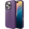 image:imageZAGG Luxe Snap Case for iPhone 16 Plus  MagSafe Wireless Charging 10ft Drop Protection EcoFriendly Graphene Reinforced Ripple Design River BlueGrape Purple