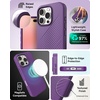 image:imageZAGG Luxe Snap Case for iPhone 16 Plus  MagSafe Wireless Charging 10ft Drop Protection EcoFriendly Graphene Reinforced Ripple Design River BlueGrape Purple