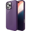 image:imageZAGG Luxe Snap Case for iPhone 16 Plus  MagSafe Wireless Charging 10ft Drop Protection EcoFriendly Graphene Reinforced Ripple Design River BlueGrape Purple
