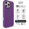 image:imageZAGG Luxe Snap Case for iPhone 16 Plus  MagSafe Wireless Charging 10ft Drop Protection EcoFriendly Graphene Reinforced Ripple Design River BlueGrape Purple