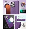 image:imageZAGG Luxe Snap Case for iPhone 16 Plus  MagSafe Wireless Charging 10ft Drop Protection EcoFriendly Graphene Reinforced Ripple Design River BlueGrape Purple