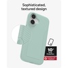 image:imageZAGG Luxe Snap Case for iPhone 16 Plus  MagSafe Wireless Charging 10ft Drop Protection EcoFriendly Graphene Reinforced Ripple Design River BlueGreen Serene Mint