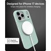 image:imageZAGG Luxe Snap Case for iPhone 16 Plus  MagSafe Wireless Charging 10ft Drop Protection EcoFriendly Graphene Reinforced Ripple Design River BlueGreen Serene Mint