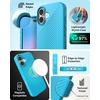image:imageZAGG Luxe Snap Case for iPhone 16 Plus  MagSafe Wireless Charging 10ft Drop Protection EcoFriendly Graphene Reinforced Ripple Design River BlueRiver Blue