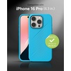 image:imageZAGG Luxe Snap Case for iPhone 16 Plus  MagSafe Wireless Charging 10ft Drop Protection EcoFriendly Graphene Reinforced Ripple Design River BlueRiver Blue