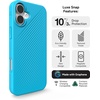 image:imageZAGG Luxe Snap Case for iPhone 16 Plus  MagSafe Wireless Charging 10ft Drop Protection EcoFriendly Graphene Reinforced Ripple Design River BlueRiver Blue