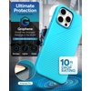 image:imageZAGG Luxe Snap Case for iPhone 16 Plus  MagSafe Wireless Charging 10ft Drop Protection EcoFriendly Graphene Reinforced Ripple Design River BlueRiver Blue