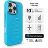 image:imageZAGG Luxe Snap Case for iPhone 16 Plus  MagSafe Wireless Charging 10ft Drop Protection EcoFriendly Graphene Reinforced Ripple Design River BlueRiver Blue