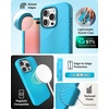 image:imageZAGG Luxe Snap Case for iPhone 16 Plus  MagSafe Wireless Charging 10ft Drop Protection EcoFriendly Graphene Reinforced Ripple Design River BlueRiver Blue