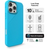 image:imageZAGG Luxe Snap Case for iPhone 16 Plus  MagSafe Wireless Charging 10ft Drop Protection EcoFriendly Graphene Reinforced Ripple Design River BlueRiver Blue