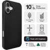 image:imageZAGG Luxe Snap Case for iPhone 16 Plus  MagSafe Wireless Charging 10ft Drop Protection EcoFriendly Graphene Reinforced Ripple Design River BlueTransparent