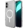 image:imageZAGG Luxe Snap Case for iPhone 16 Plus  MagSafe Wireless Charging 10ft Drop Protection EcoFriendly Graphene Reinforced Ripple Design River BlueTransparent