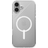 image:imageZAGG Luxe Snap Case for iPhone 16 Plus  MagSafe Wireless Charging 10ft Drop Protection EcoFriendly Graphene Reinforced Ripple Design River BlueTransparent