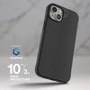 image:imageZAGG Luxe Snap iPhone 151413 Case  Protective Cell Phone Case Drop Protection 10ft3m Durable Graphene Material Slim and Lightweight MagSafe Phone Case Plum PurpleBlack