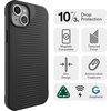 image:imageZAGG Luxe Snap iPhone 151413 Case  Protective Cell Phone Case Drop Protection 10ft3m Durable Graphene Material Slim and Lightweight MagSafe Phone Case Plum PurpleBlack