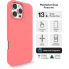 image:imageZAGG Manhattan Snap for iPhone 16 Plus Case  MagSafe Compatible 13ft Drop Protection Strengthened with Graphene SoftTouch Silicone Slim amp Lightweight Design 96 Recycled Content Navy BlueBegonia Pink