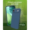 image:imageZAGG Manhattan Snap for iPhone 16 Plus Case  MagSafe Compatible 13ft Drop Protection Strengthened with Graphene SoftTouch Silicone Slim amp Lightweight Design 96 Recycled Content Navy BlueBlue Ocean Abyss