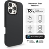image:imageZAGG Manhattan Snap for iPhone 16 Plus Case  MagSafe Compatible 13ft Drop Protection Strengthened with Graphene SoftTouch Silicone Slim amp Lightweight Design 96 Recycled Content Navy BlueBlack