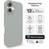 image:imageZAGG Manhattan Snap for iPhone 16 Plus Case  MagSafe Compatible 13ft Drop Protection Strengthened with Graphene SoftTouch Silicone Slim amp Lightweight Design 96 Recycled Content Navy BlueAqua Foam Gray