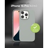 image:imageZAGG Manhattan Snap for iPhone 16 Plus Case  MagSafe Compatible 13ft Drop Protection Strengthened with Graphene SoftTouch Silicone Slim amp Lightweight Design 96 Recycled Content Navy BlueAqua Foam Gray