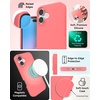 image:imageZAGG Manhattan Snap for iPhone 16 Plus Case  MagSafe Compatible 13ft Drop Protection Strengthened with Graphene SoftTouch Silicone Slim amp Lightweight Design 96 Recycled Content Navy BlueBegonia Pink