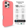 image:imageZAGG Manhattan Snap for iPhone 16 Plus Case  MagSafe Compatible 13ft Drop Protection Strengthened with Graphene SoftTouch Silicone Slim amp Lightweight Design 96 Recycled Content Navy BlueBegonia Pink