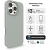 image:imageZAGG Manhattan Snap for iPhone 16 Plus Case  MagSafe Compatible 13ft Drop Protection Strengthened with Graphene SoftTouch Silicone Slim amp Lightweight Design 96 Recycled Content Navy BlueAqua Foam Gray