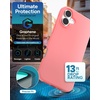 image:imageZAGG Manhattan Snap for iPhone 16 Plus Case  MagSafe Compatible 13ft Drop Protection Strengthened with Graphene SoftTouch Silicone Slim amp Lightweight Design 96 Recycled Content Navy BlueBegonia Pink