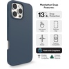 image:imageZAGG Manhattan Snap for iPhone 16 Plus Case  MagSafe Compatible 13ft Drop Protection Strengthened with Graphene SoftTouch Silicone Slim amp Lightweight Design 96 Recycled Content Navy BlueNavy Blue
