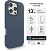 image:imageZAGG Manhattan Snap for iPhone 16 Plus Case  MagSafe Compatible 13ft Drop Protection Strengthened with Graphene SoftTouch Silicone Slim amp Lightweight Design 96 Recycled Content Navy BlueNavy Blue
