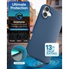 image:imageZAGG Manhattan Snap for iPhone 16 Plus Case  MagSafe Compatible 13ft Drop Protection Strengthened with Graphene SoftTouch Silicone Slim amp Lightweight Design 96 Recycled Content Navy BlueNavy Blue