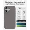 image:imageZAGG Manhattan Snap for iPhone 16 Plus Case  MagSafe Compatible 13ft Drop Protection Strengthened with Graphene SoftTouch Silicone Slim amp Lightweight Design 96 Recycled Content Navy BlueGray Clay