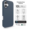 image:imageZAGG Manhattan Snap for iPhone 16 Plus Case  MagSafe Compatible 13ft Drop Protection Strengthened with Graphene SoftTouch Silicone Slim amp Lightweight Design 96 Recycled Content Navy BlueNavy Blue