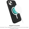 image:imageZAGG Manhattan Snap iPhone 151413 Case  Premium Silicone iPhone Case Durable Graphene Material Smooth Surface with a Comfortable Ripple Grip MagSafe Phone Case Plum PurpleSage Green