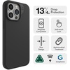 image:imageZAGG Manhattan Snap iPhone 151413 Case  Premium Silicone iPhone Case Durable Graphene Material Smooth Surface with a Comfortable Ripple Grip MagSafe Phone Case Plum PurpleBlack