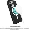image:imageZAGG Manhattan Snap iPhone 151413 Case  Premium Silicone iPhone Case Durable Graphene Material Smooth Surface with a Comfortable Ripple Grip MagSafe Phone Case Plum PurpleSage Green