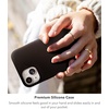 image:imageZAGG Manhattan Snap iPhone 151413 Case  Premium Silicone iPhone Case Durable Graphene Material Smooth Surface with a Comfortable Ripple Grip MagSafe Phone Case Plum PurpleRed