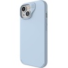 image:imageZAGG Manhattan Snap iPhone 151413 Case  Premium Silicone iPhone Case Durable Graphene Material Smooth Surface with a Comfortable Ripple Grip MagSafe Phone Case Plum PurpleSky Blue