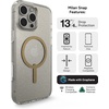 image:imageZAGG Milan Case for iPhone 17e 16e 1514 13  Stylish amp Slim Design 13ft Drop Protection Wireless Charging Compatible EcoFriendlyGlitter Swirl SilverGold Glitter