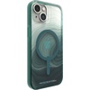 image:imageZAGG Milan Case for iPhone 17e 16e 1514 13  Stylish amp Slim Design 13ft Drop Protection Wireless Charging Compatible EcoFriendlyGlitter Swirl SilverGreen Swirl