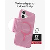 image:imageZAGG Milan Case for iPhone 17e 16e 1514 13  Stylish amp Slim Design 13ft Drop Protection Wireless Charging Compatible EcoFriendlyGlitter Swirl SilverPink Glimmering Wave