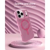 image:imageZAGG Milan Case for iPhone 17e 16e 1514 13  Stylish amp Slim Design 13ft Drop Protection Wireless Charging Compatible EcoFriendlyGlitter Swirl SilverPink Glimmering Wave