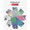 image:imageZAGG Milan Case for iPhone 17e 16e 1514 13  Stylish amp Slim Design 13ft Drop Protection Wireless Charging Compatible EcoFriendlyGlitter Swirl SilverPink Glimmering Wave