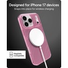 image:imageZAGG Milan Case for iPhone 17e 16e 1514 13  Stylish amp Slim Design 13ft Drop Protection Wireless Charging Compatible EcoFriendlyGlitter Swirl SilverPink Glimmering Wave