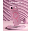 image:imageZAGG Milan Case for iPhone 17e 16e 1514 13  Stylish amp Slim Design 13ft Drop Protection Wireless Charging Compatible EcoFriendlyGlitter Swirl SilverPink Glimmering Wave