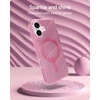 image:imageZAGG Milan Case for iPhone 17e 16e 1514 13  Stylish amp Slim Design 13ft Drop Protection Wireless Charging Compatible EcoFriendlyGlitter Swirl SilverPink Glimmering Wave