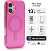 image:imageZAGG Milan Case for iPhone 17e 16e 1514 13  Stylish amp Slim Design 13ft Drop Protection Wireless Charging Compatible EcoFriendlyGlitter Swirl SilverPink Glitter