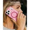 image:imageZAGG Milan Case for iPhone 17e 16e 1514 13  Stylish amp Slim Design 13ft Drop Protection Wireless Charging Compatible EcoFriendlyGlitter Swirl SilverPink Glimmering Wave