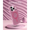 image:imageZAGG Milan Case for iPhone 17e 16e 1514 13  Stylish amp Slim Design 13ft Drop Protection Wireless Charging Compatible EcoFriendlyGlitter Swirl SilverPink Glimmering Wave